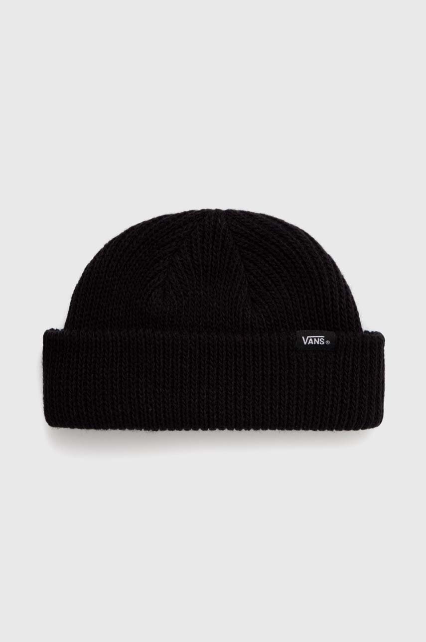 Vans caciula copii Core Basic Beanie culoarea negru, din tricot gros, VN000J5UBLK1