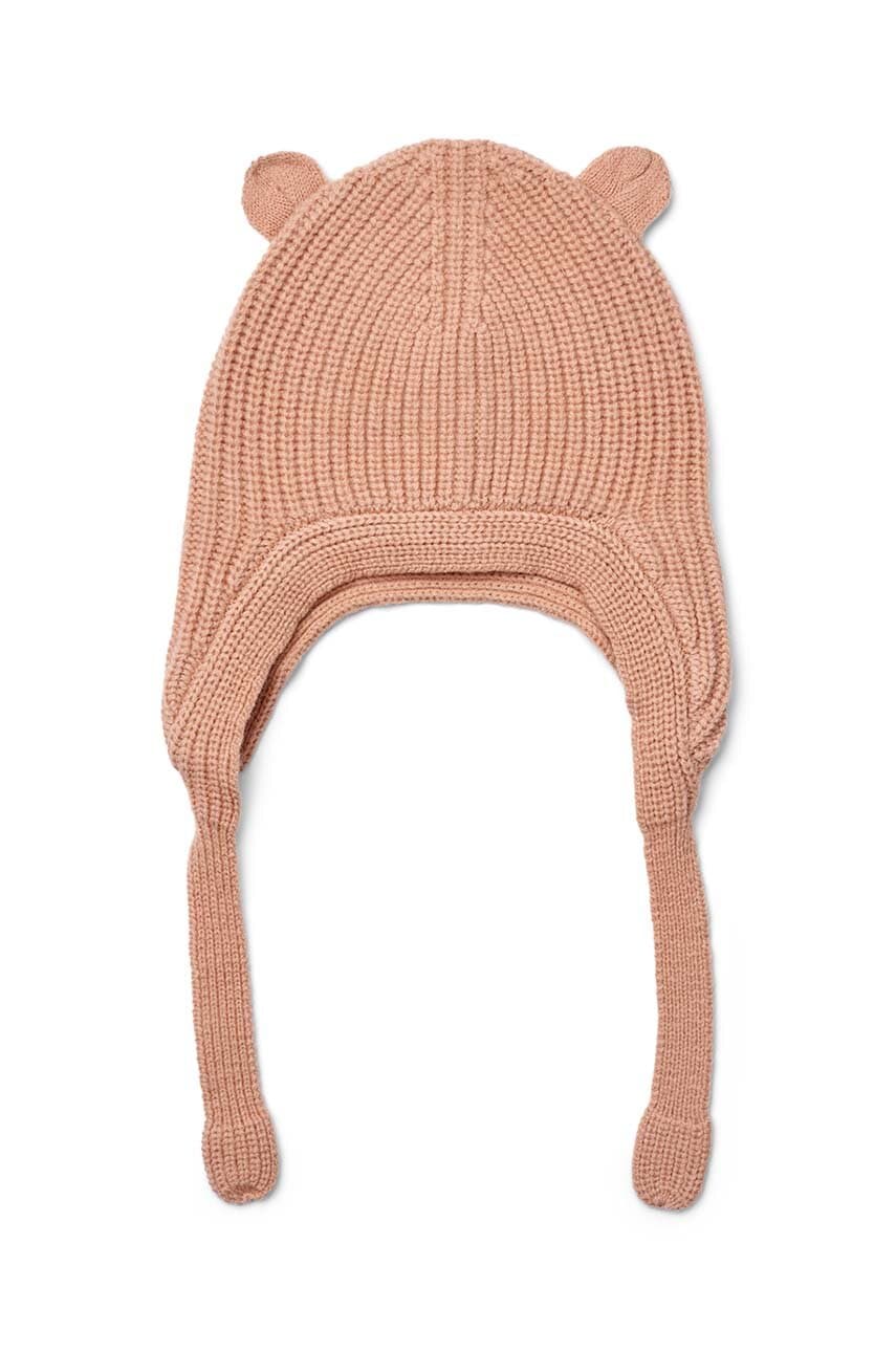 Levně Dětská vlněná čepice Liewood Aviana Baby Bonnet oranžová barva, LW19415