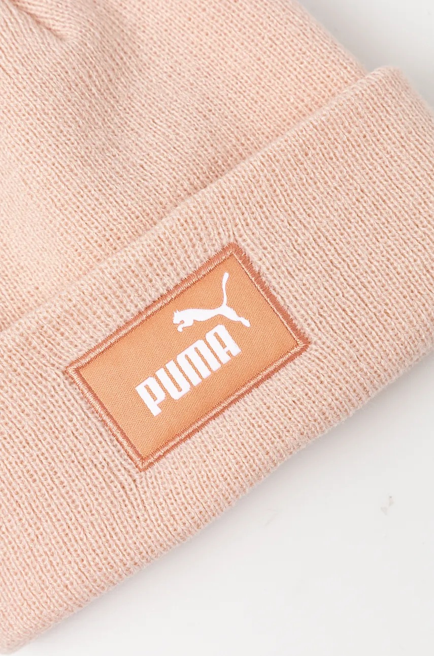 Детская шапка Puma FC Pom-Pom- Beanie цвет розовый из тонкого трикотажа 255410
