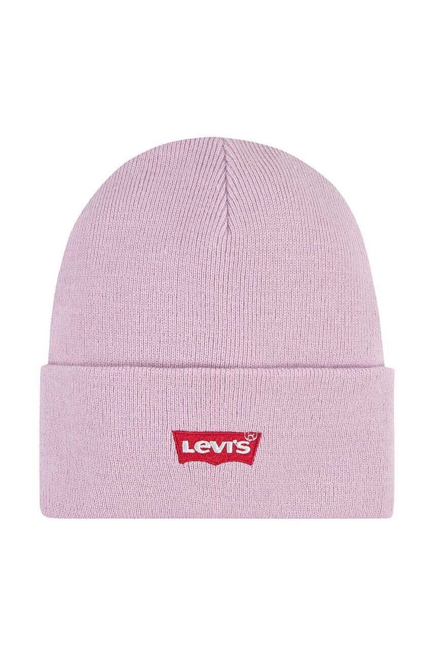 Levi\'s caciula copii LAN LEVI\'S CORE BATWING BEANIE culoarea roz, 9A8620