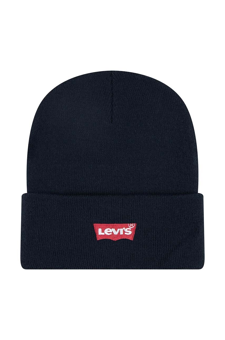 

Детска шапка Levi's LAN LEVI'S CORE BATWING BEANIE в черно 9A8620, Черен