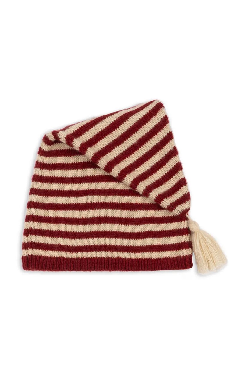 

Детска шапка с вълна Konges Sløjd CHRISTMAS KNIT HAT в бежово с фина плетка KS101927, Бежов