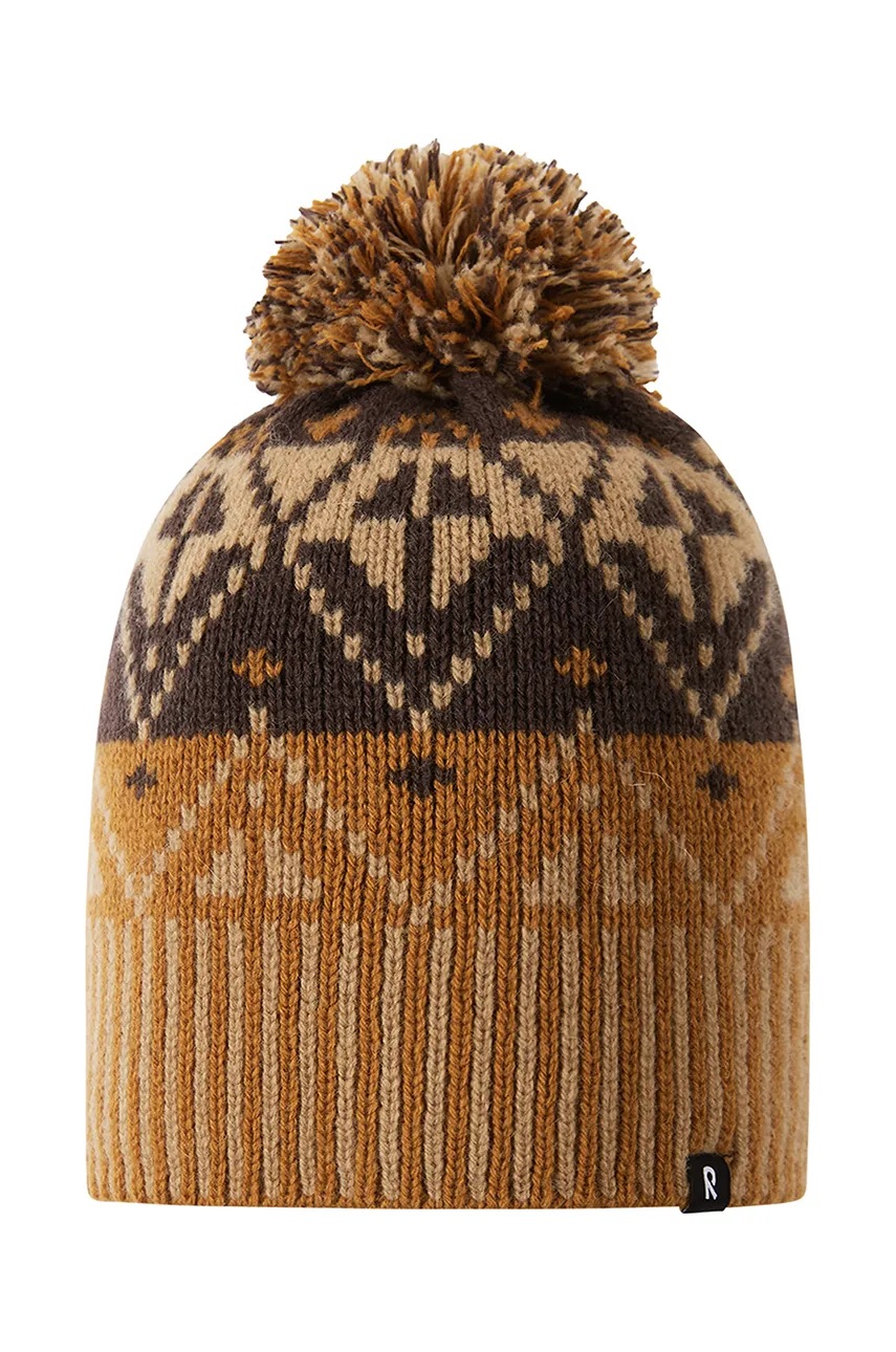 Детская хлопковая шапочка Reima Pohjoinen цвет коричневый шерсть 5300021B в Николаеве Детская хлопковая шапочка Reima Pohjoinen цвет коричневый шерсть 5300021B в Николаеве