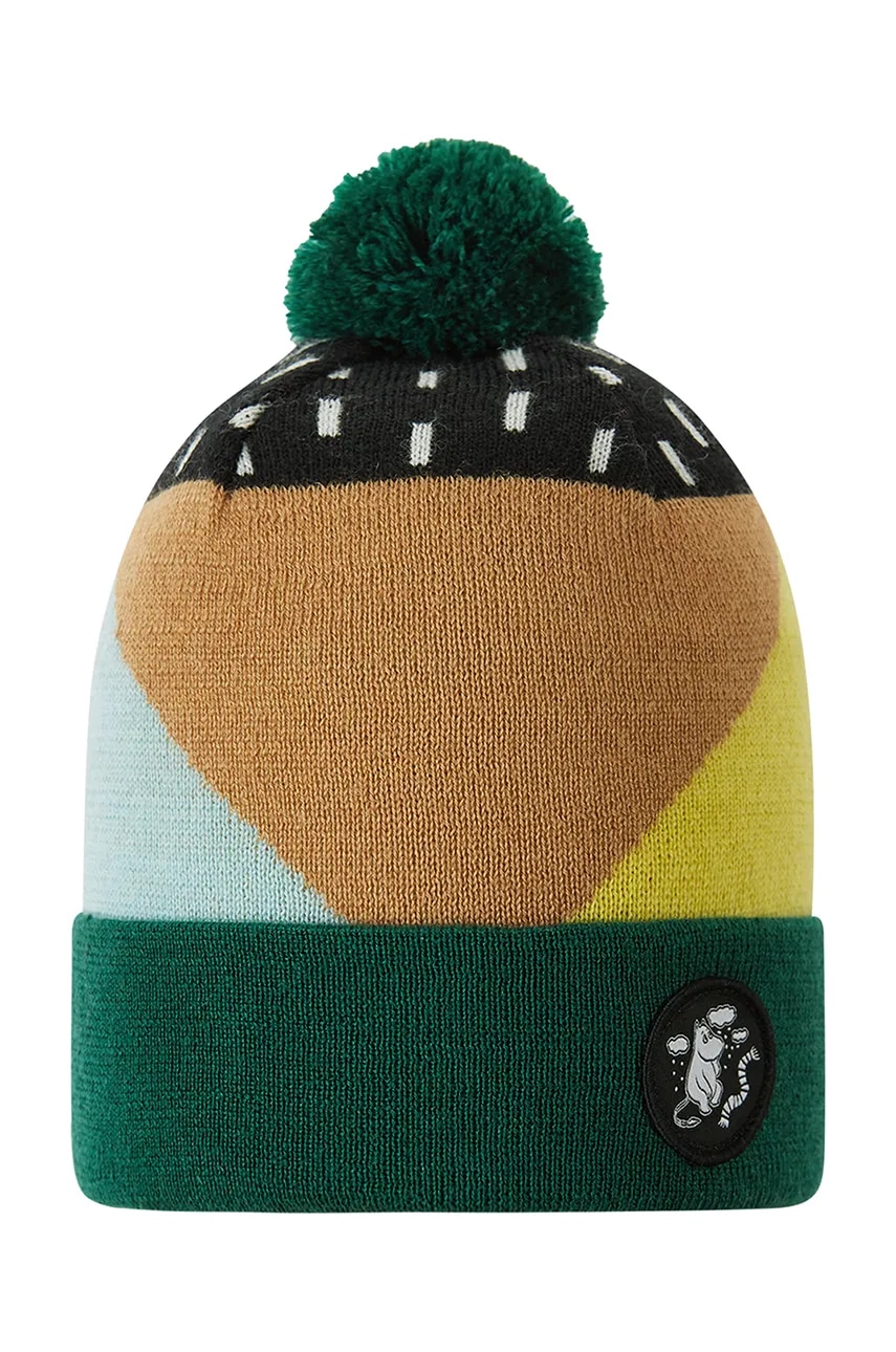 Детская хлопковая шапочка Reima Moomin Flinga цвет зелёный шерсть 5300133B в Киеве Детская хлопковая шапочка Reima Moomin Flinga цвет зелёный шерсть 5300133B в Киеве