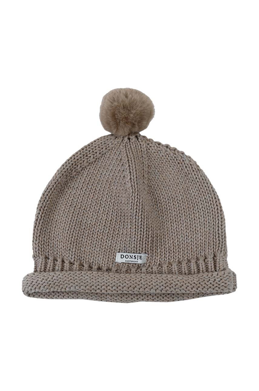 Детская хлопковая шапка Donsje Mackle Hat цвет коричневый хлопковая 3011400 в Николаеве Детская хлопковая шапка Donsje Mackle Hat цвет коричневый хлопковая 3011400 в Николаеве
