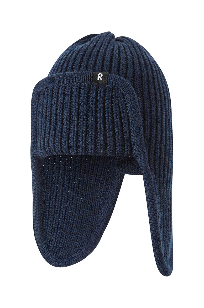 Детская хлопковая шапочка Reima Solmu цвет синий шерсть 5300288A в Киеве Детская хлопковая шапочка Reima Solmu цвет синий шерсть 5300288A в Киеве