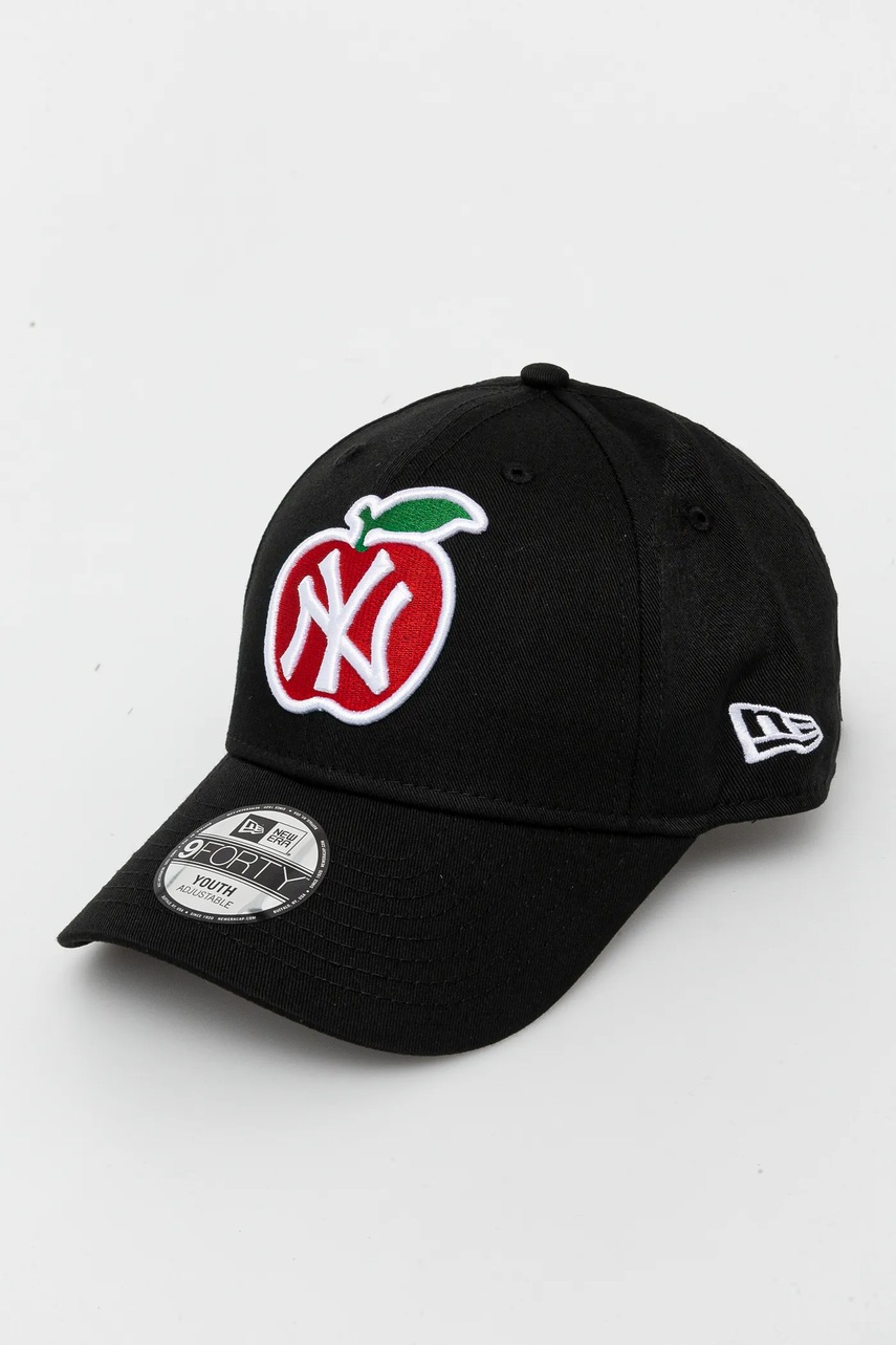 

Детска шапка с козирка New Era NEW YORK YANKEES в черно с апликация 60565271, Черен