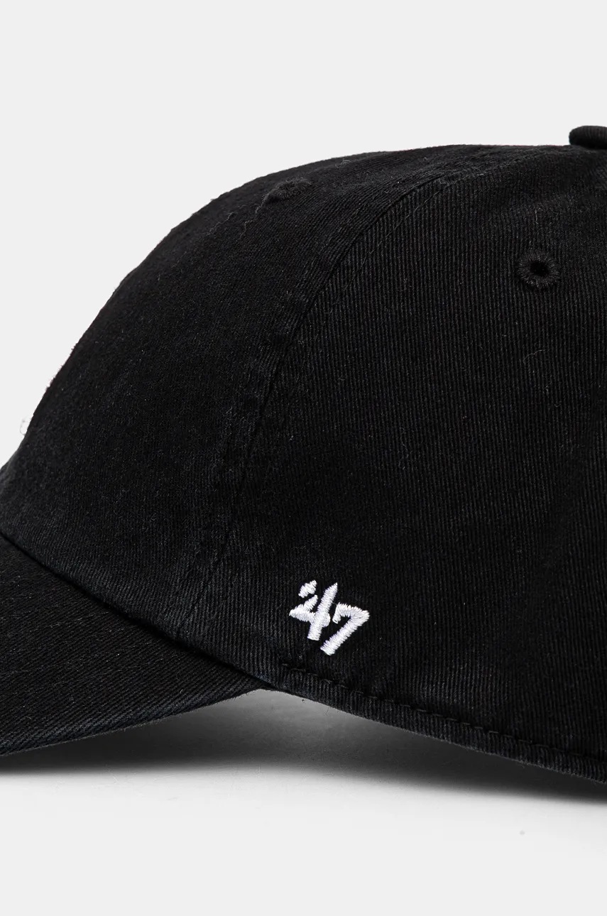 Детская хлопковая кепка 47 brand MLB Los Angeles Dodgers цвет чёрный с аппликацией B-RGW12GWS-BKJ_KIDS Детская хлопковая кепка 47 brand MLB Los Angeles Dodgers цвет чёрный с аппликацией B-RGW12GWS-BKJ_KIDS