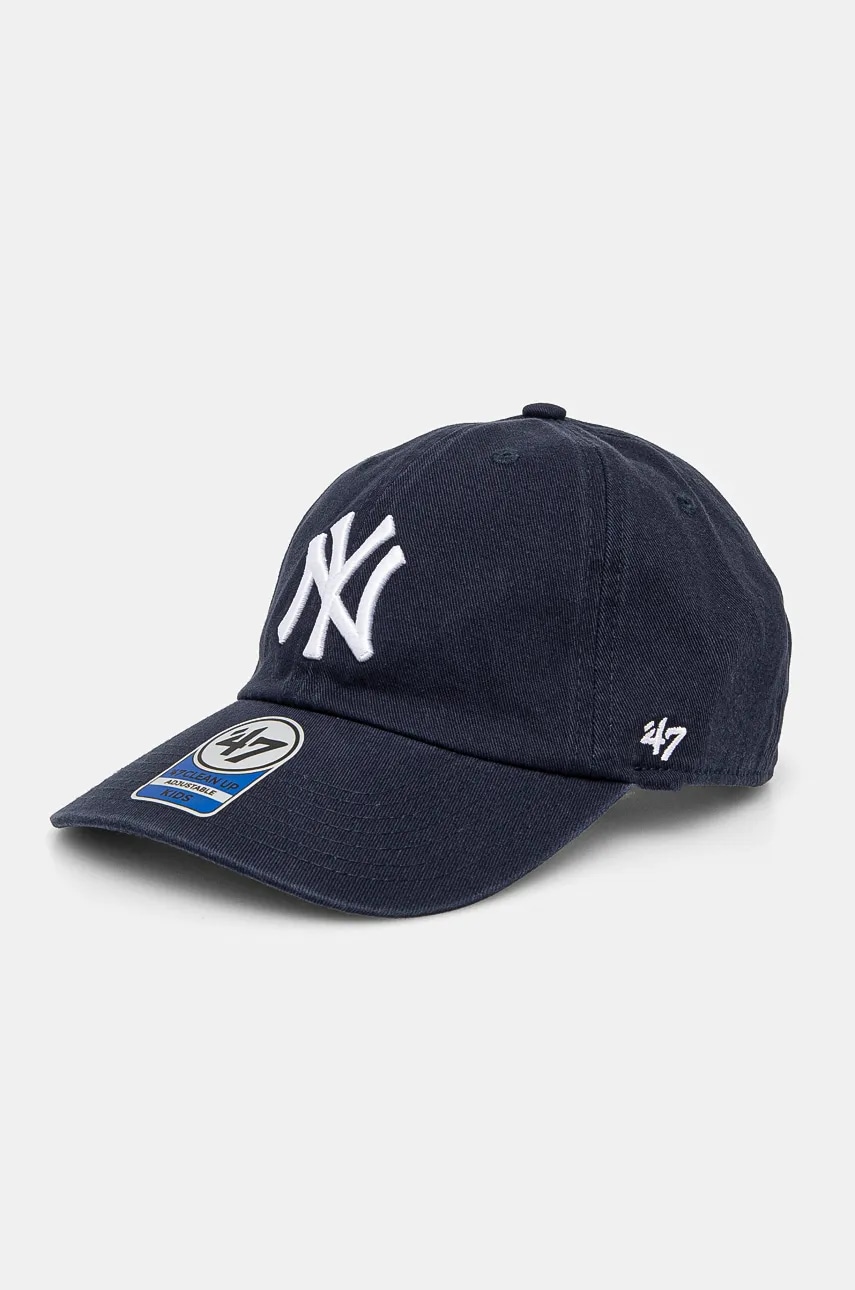 47 brand șapcă din bumbac pentru copii MLB New York Yankees culoarea albastru marin, cu imprimeu, B-RGW17GWS-NY_KIDS 47 brand șapcă din bumbac pentru copii MLB New York Yankees culoarea albastru marin, cu imprimeu, B-RGW17GWS-NY_KIDS