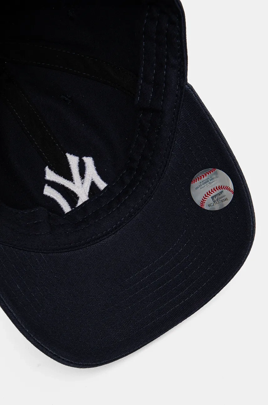 Pamučna Kapa Sa šiltom Za Bebe 47 Brand MLB New York Yankees Boja: Tamno Plava, S Aplikacijom, B-RGW17GWS-NY_KIDS