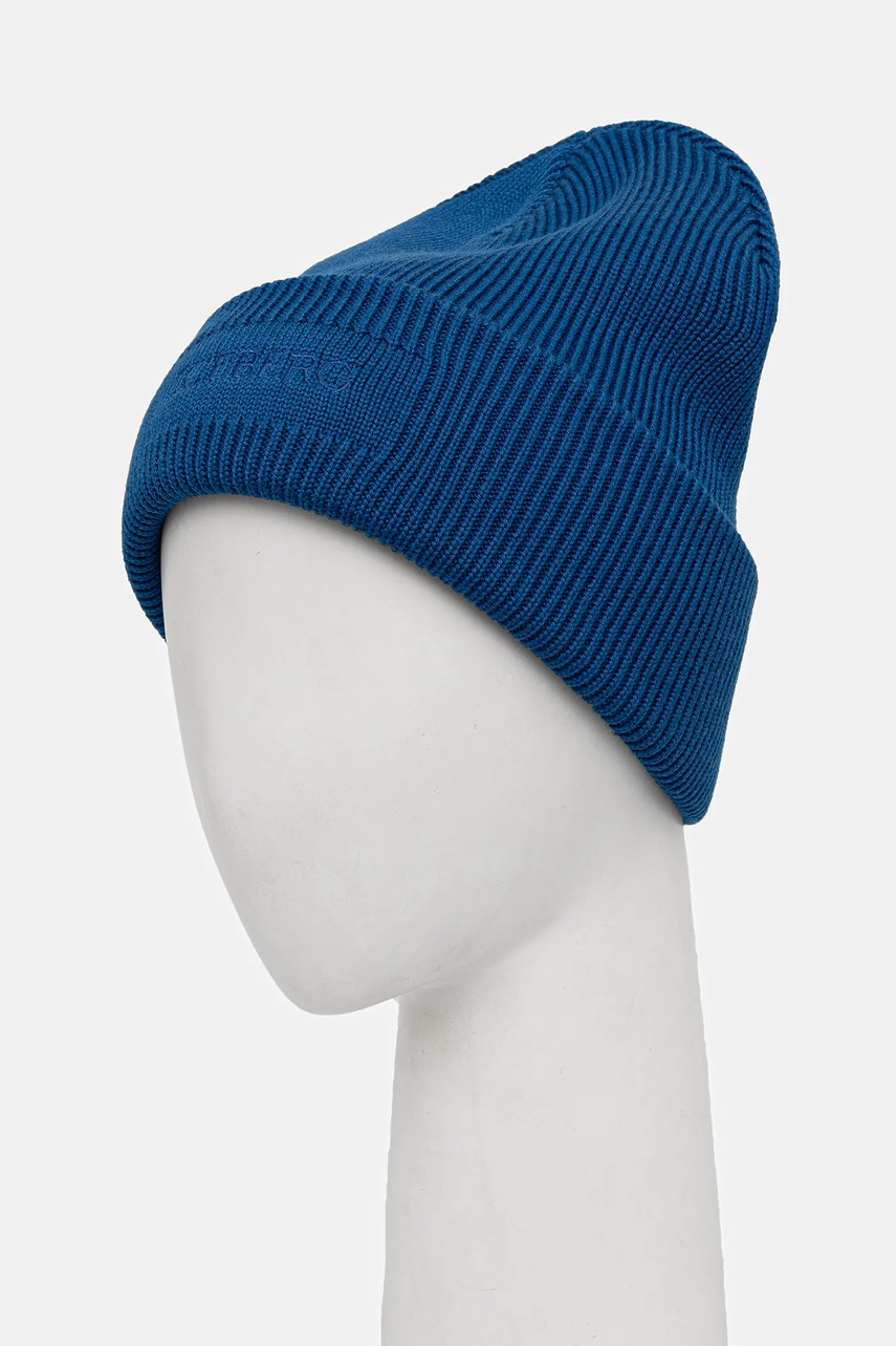 Шерстяная шапка Iceberg цвет бежевый из толстого трикотажа шерсть 30 409 005