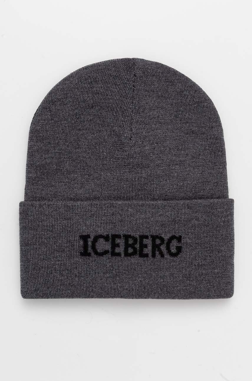 

Вълнена шапка Iceberg в сиво от вълна 30 429 005, Сив