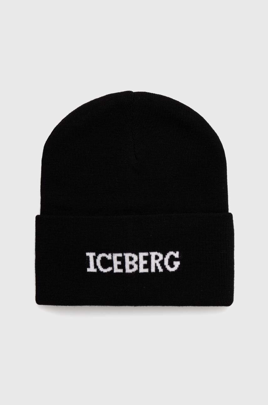 

Вълнена шапка Iceberg в черно от вълна 30 429 005, Черен