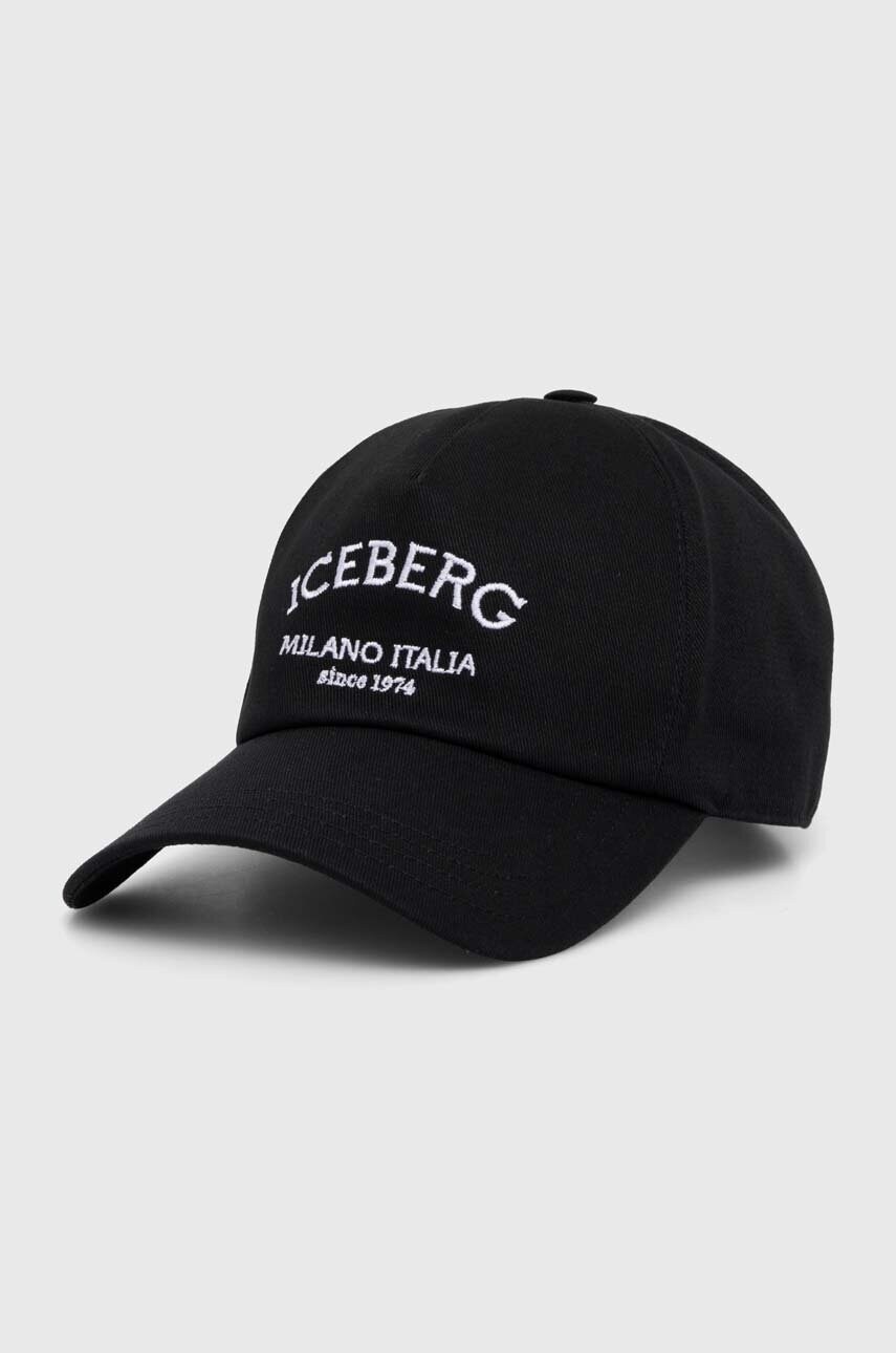 Iceberg șapcă de baseball din bumbac culoarea negru, cu imprimeu, 71 016 950