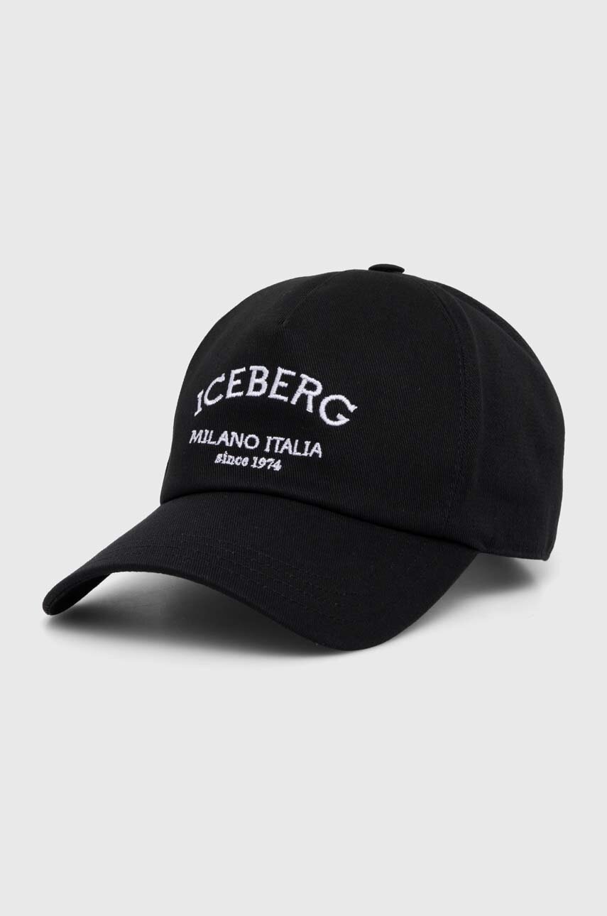 Iceberg șapcă de baseball din bumbac culoarea negru, cu imprimeu, 71 016 950