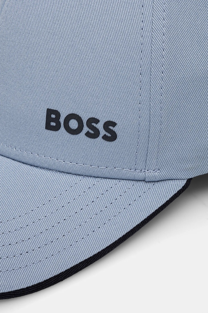 Хлопковая кепка Boss Green цвет чёрный с принтом 50519219 Хлопковая кепка Boss Green цвет чёрный с принтом 50519219