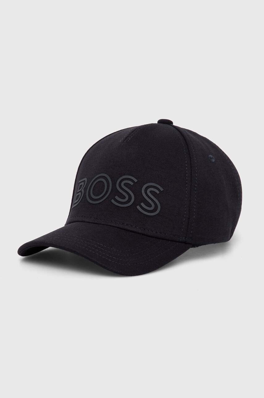 Boss Green sapca culoarea albastru marin, cu imprimeu, 50519571