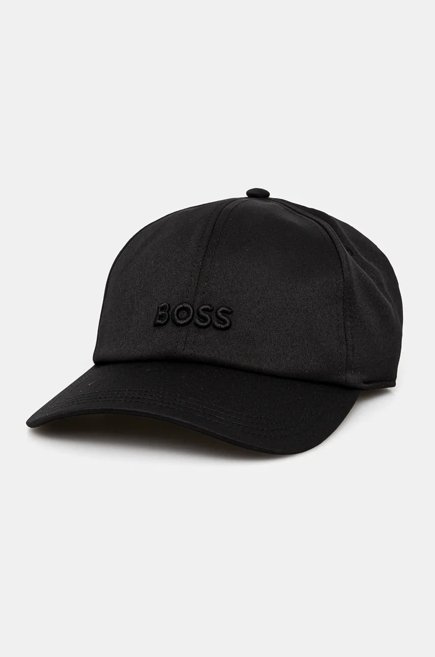 Boss Orange sapca culoarea negru, neted, 50519596 Boss Orange sapca culoarea negru, neted, 50519596