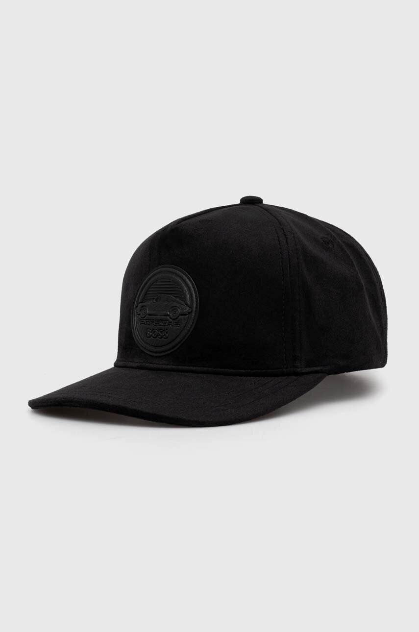 BOSS sapca x Porsche culoarea negru, cu imprimeu, 50519563