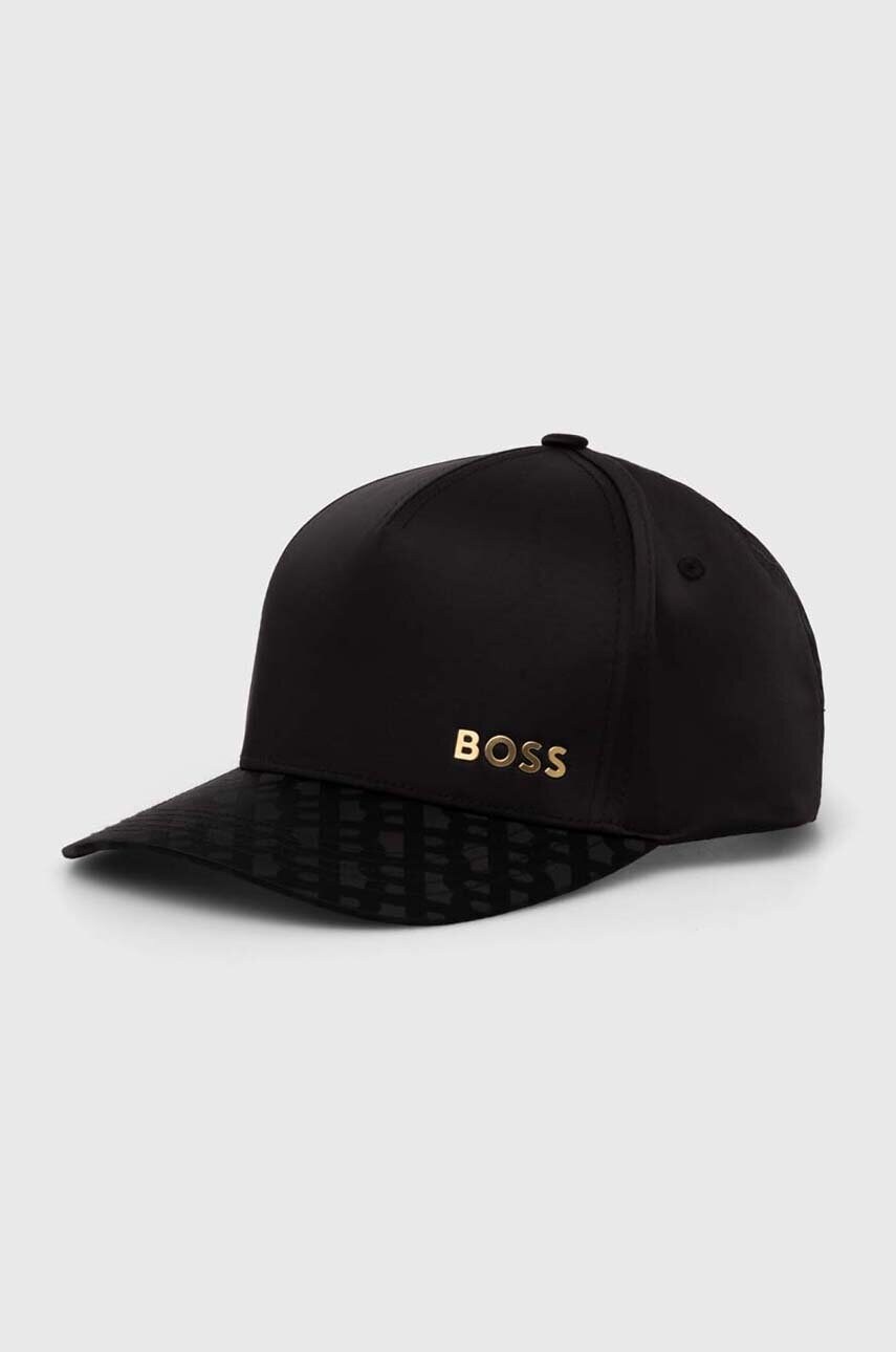 BOSS sapca culoarea negru, cu imprimeu, 50520795