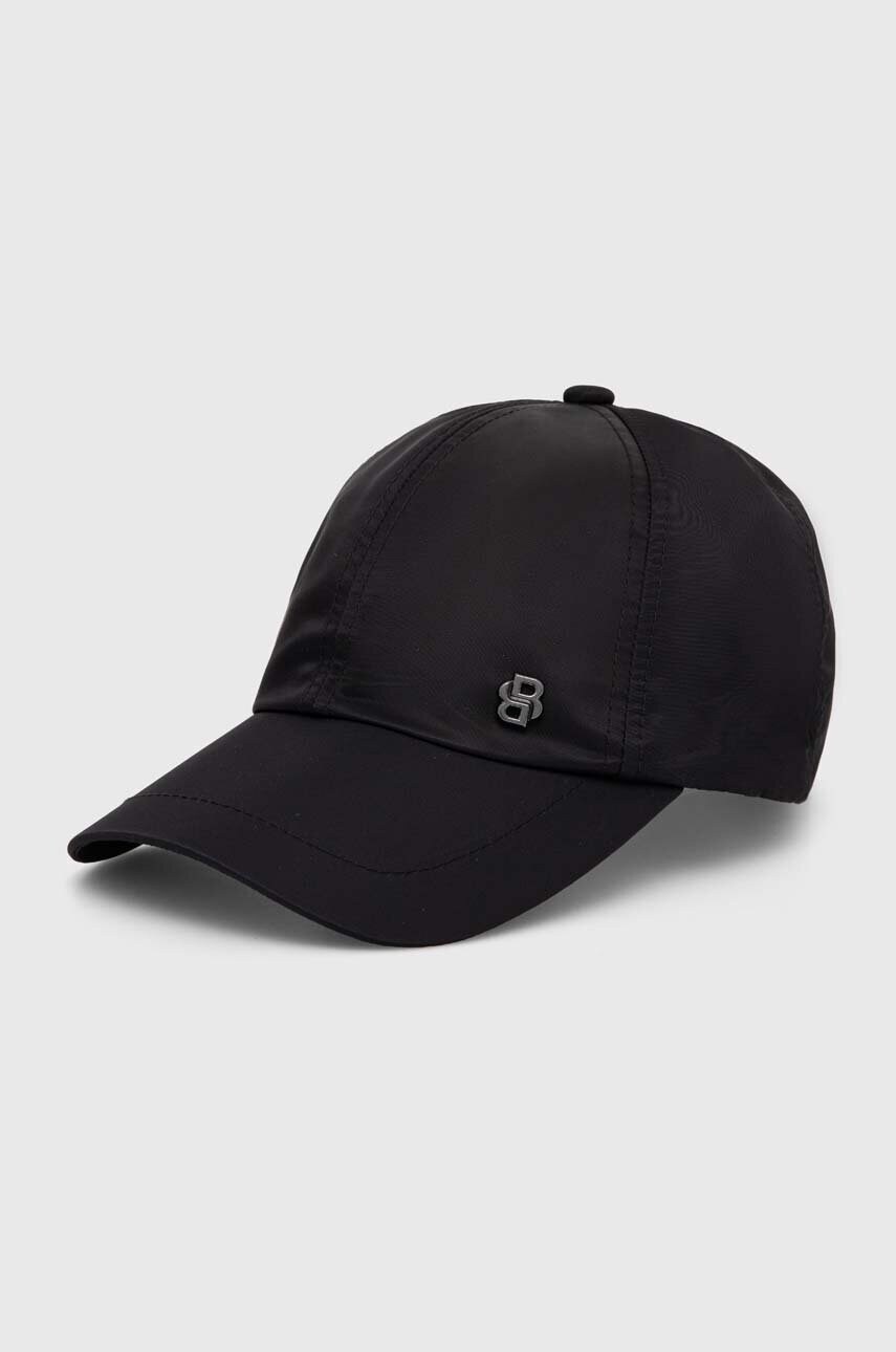 BOSS sapca culoarea negru, neted, 50523038