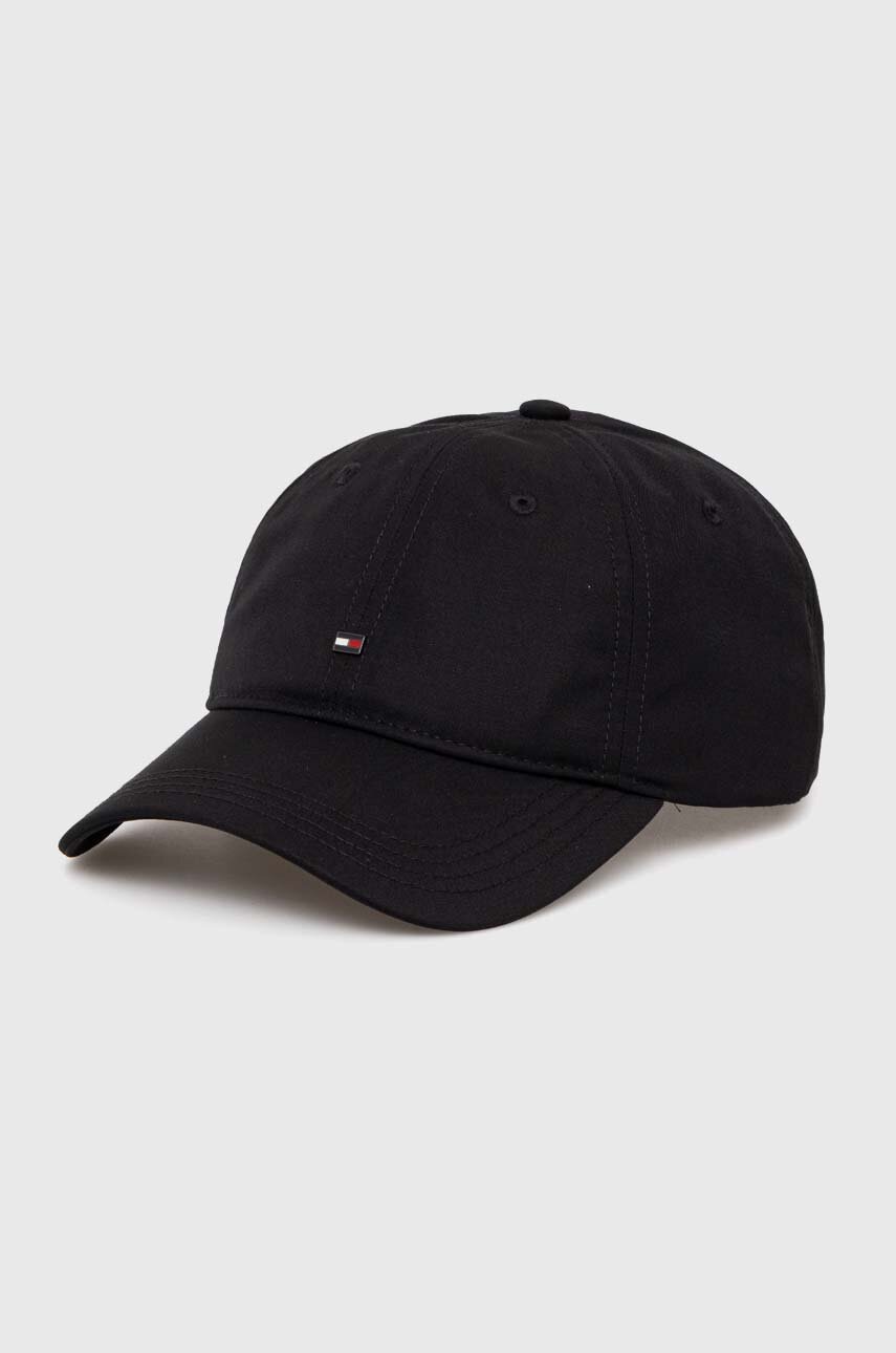 

Шапка с козирка Tommy Hilfiger в черно с изчистен дизайн AM0AM12530, Черен