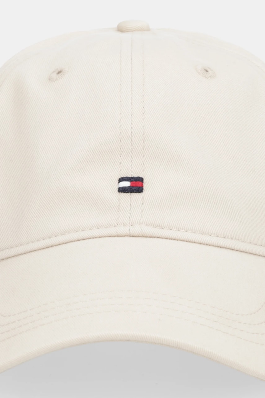 Хлопковая кепка Tommy Hilfiger цвет синий однотонная AM0AM12531 Хлопковая кепка Tommy Hilfiger цвет синий однотонная AM0AM12531