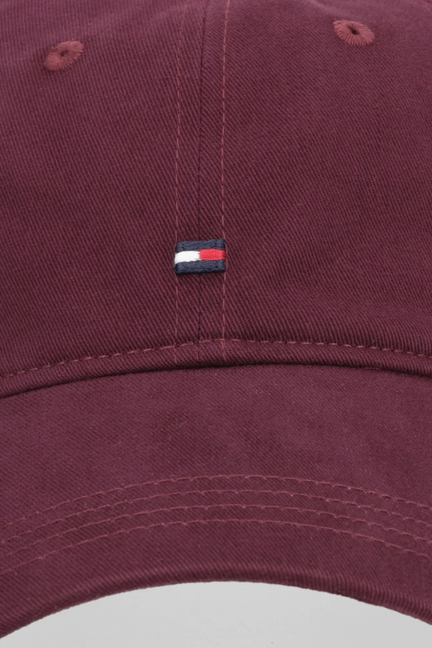 Хлопковая кепка Tommy Hilfiger цвет синий однотонная AM0AM12531