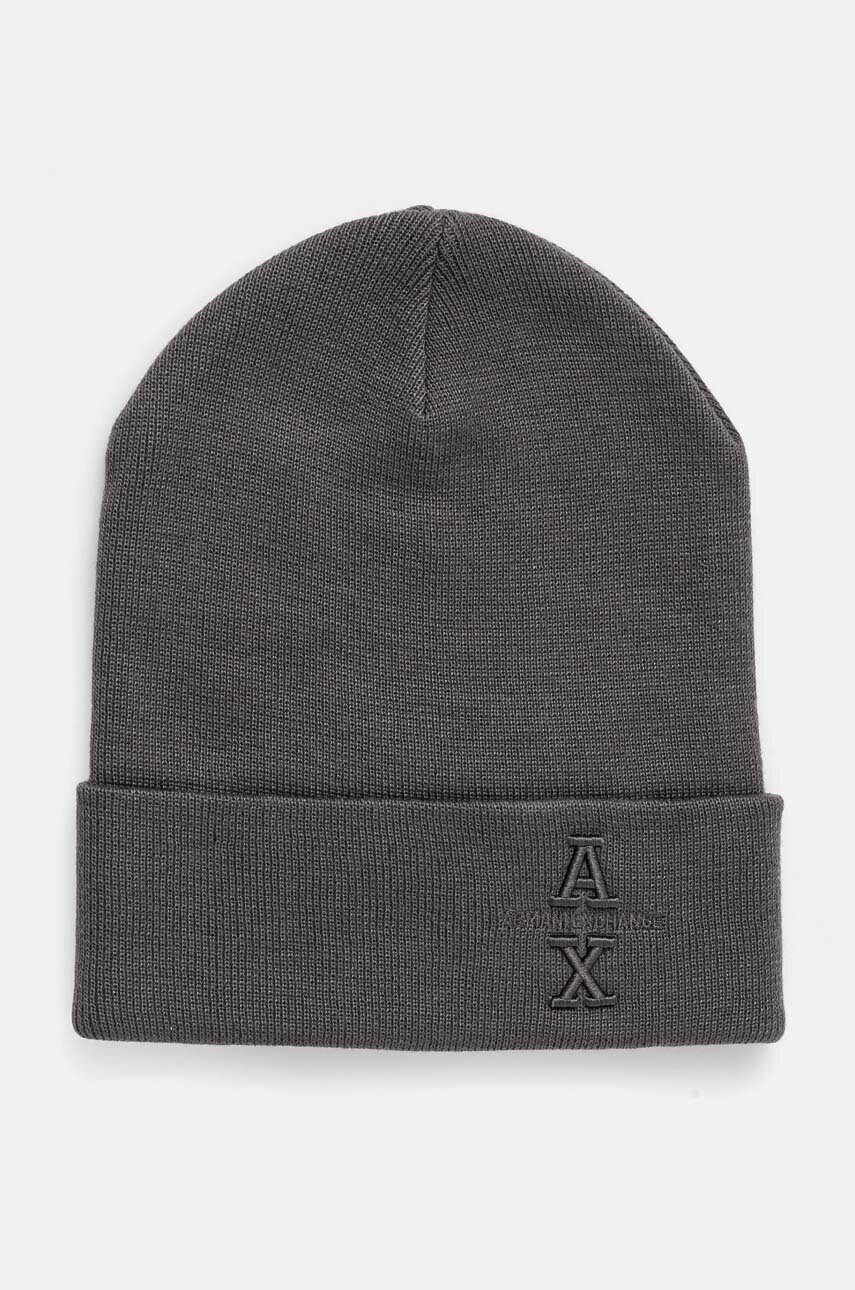 Armani Exchange caciula culoarea gri, 954660 4F300