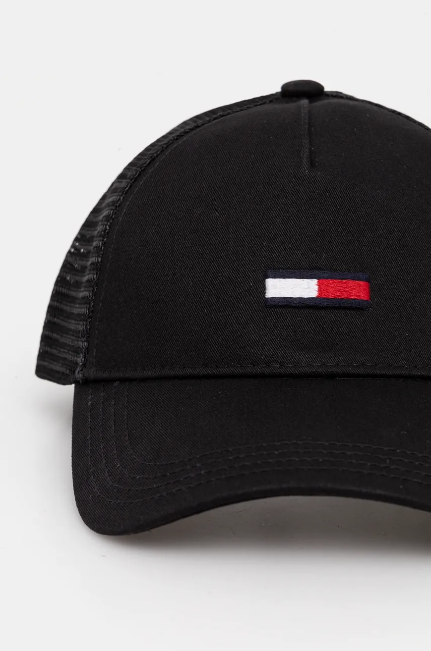 Кепка Tommy Jeans цвет чёрный с аппликацией AM0AM12425 Кепка Tommy Jeans цвет чёрный с аппликацией AM0AM12425