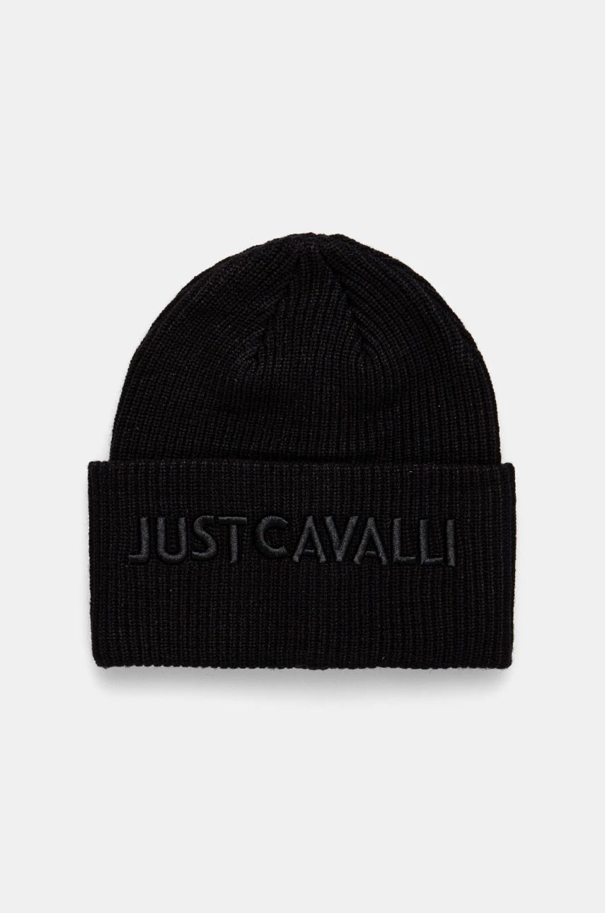 Just Cavalli caciula culoarea negru, 77QAZK03 ZG327