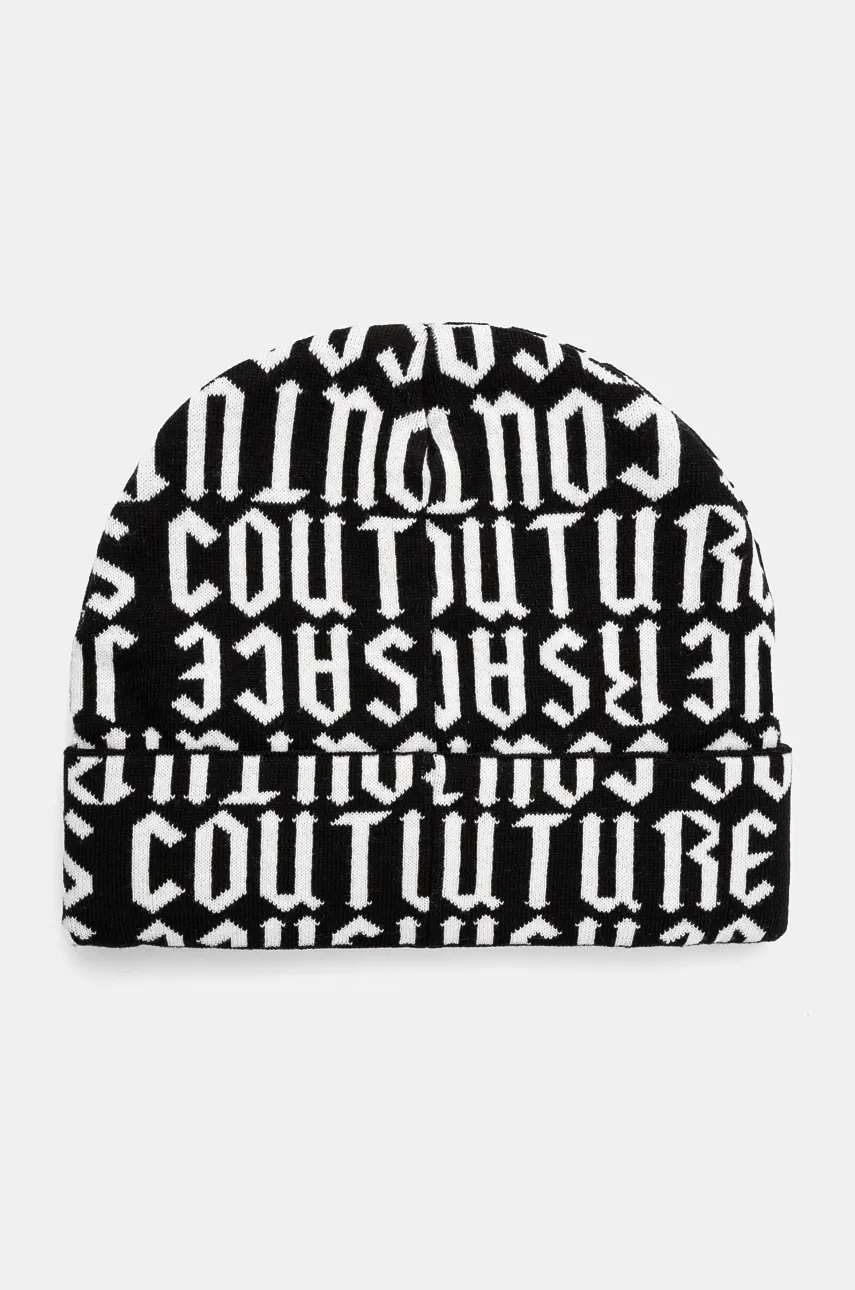 Versace Jeans Couture caciula culoarea negru, 77GAZK54 ZG290 Versace Jeans Couture caciula culoarea negru, 77GAZK54 ZG290