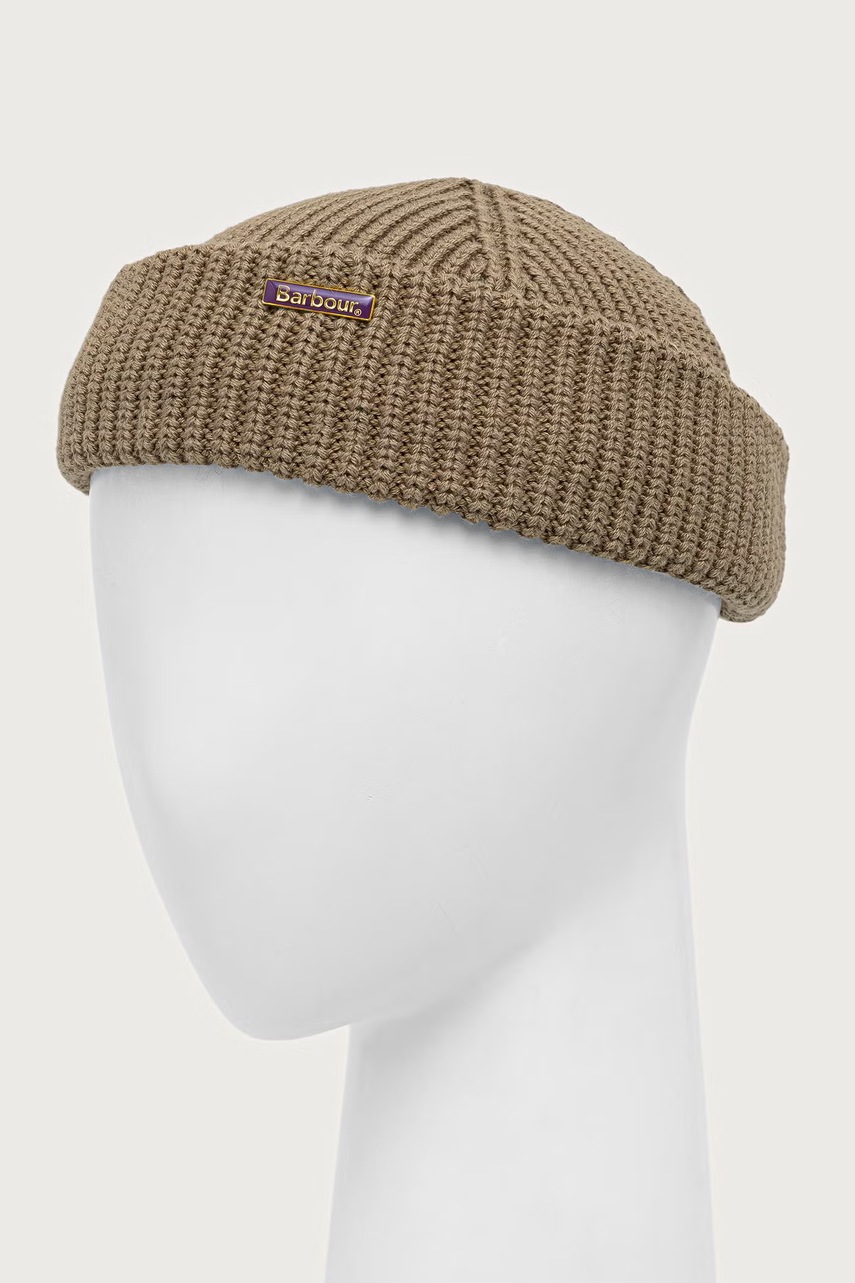 Barbour  шапка мъжка от памук Mosely Beanie
