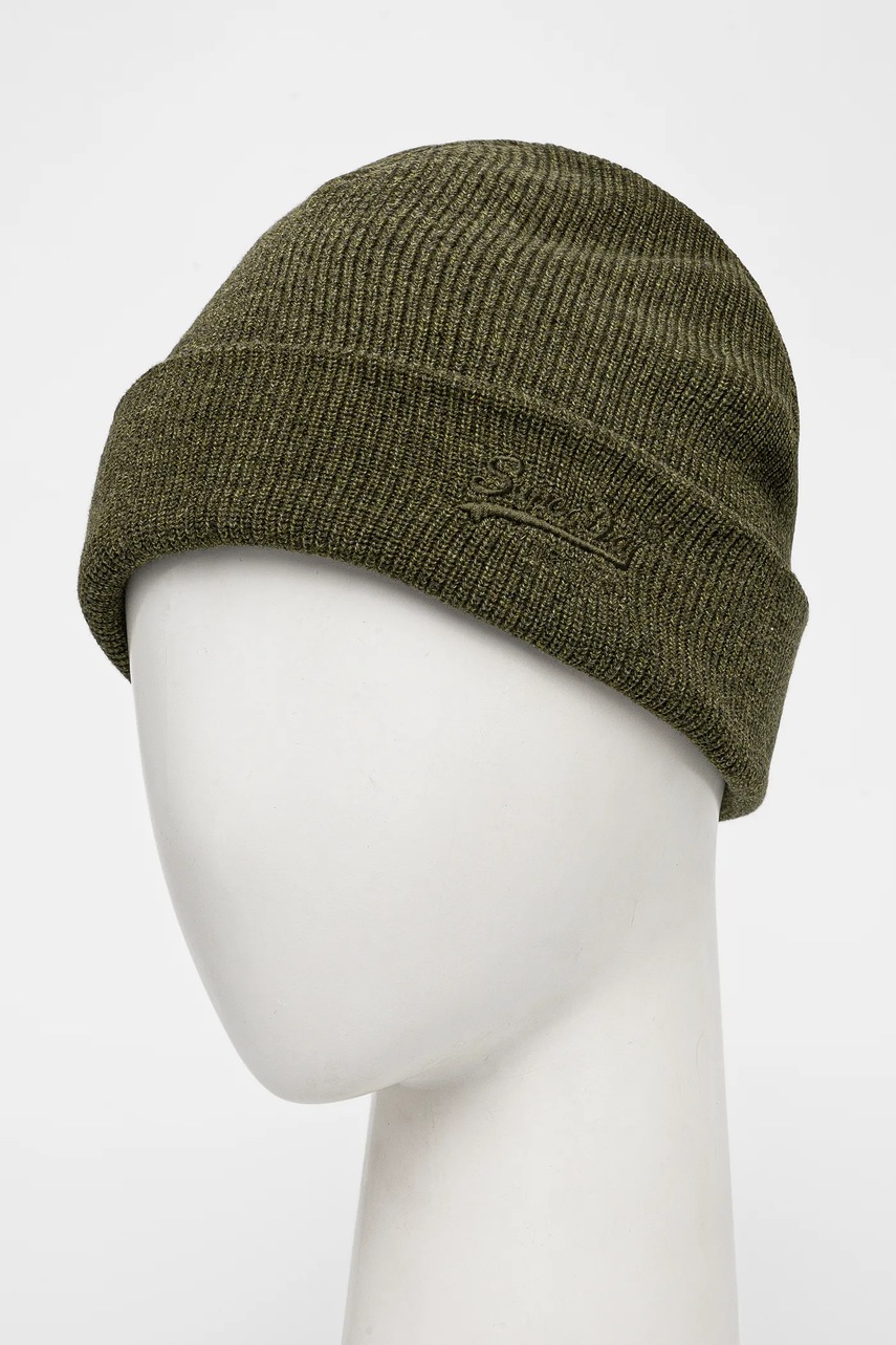 Хлопковая шапка Superdry цвет зелёный хлопковая M9010184A-B6T