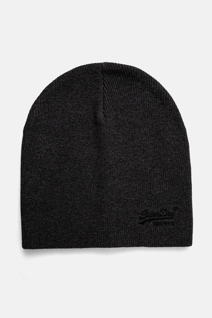 

Памучна шапка Superdry в сиво от памук M9010184A-VZ5, Сив