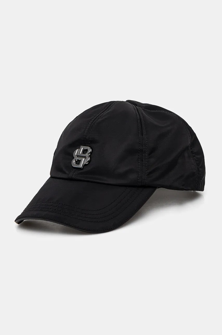 BOSS sapca culoarea negru, cu imprimeu, 50524434