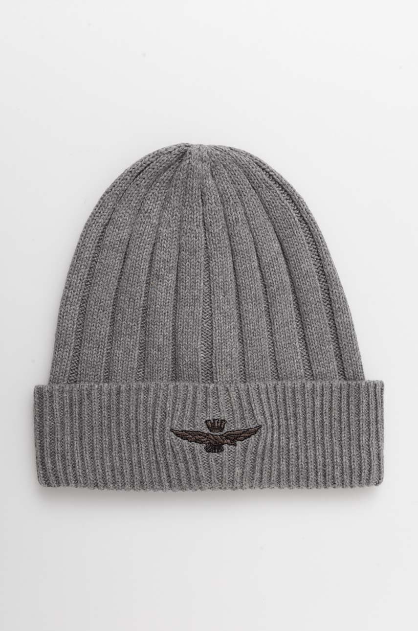 Aeronautica Militare caciula din bumbac culoarea gri, bumbac, CU063L485
