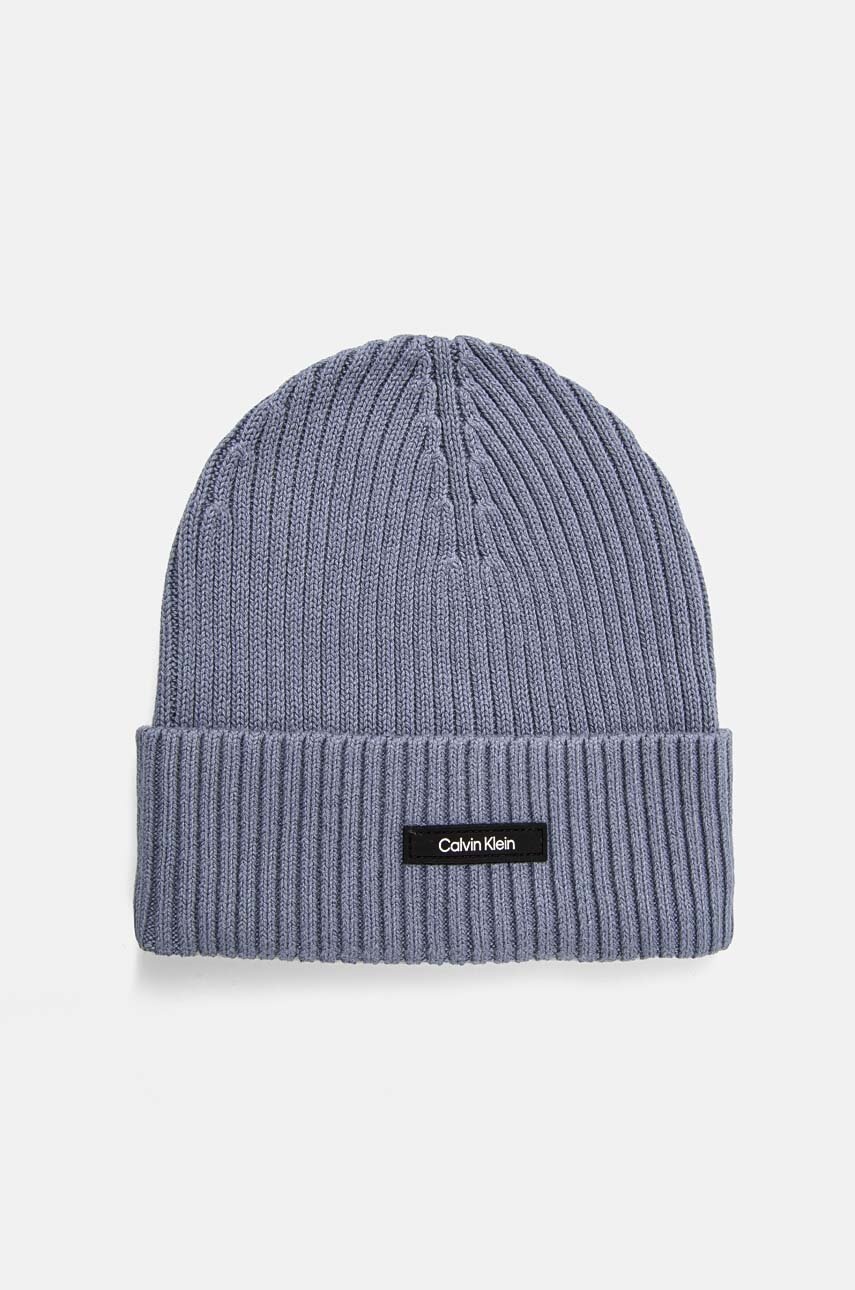 

Шапка Calvin Klein в синьо от памук K50K512362, Син
