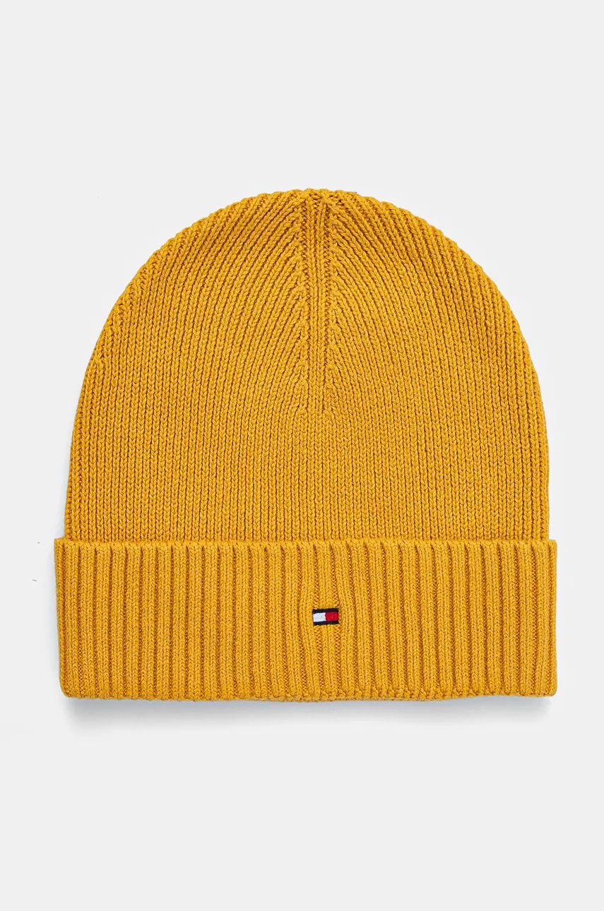 

Шапка с кашмир Tommy Hilfiger в жълто AM0AM12796, Жълт