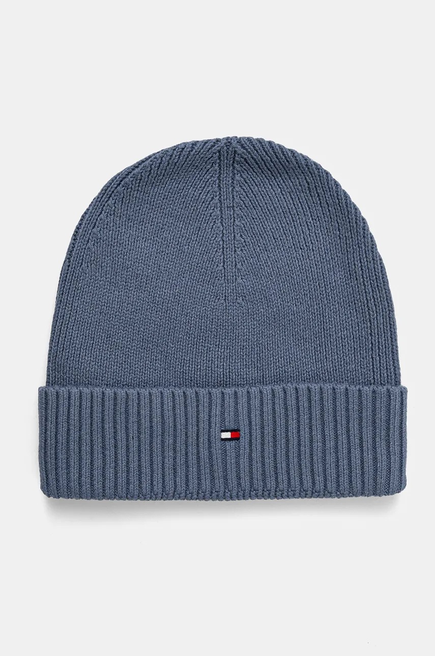

Шапка с кашмир Tommy Hilfiger в синьо AM0AM12796, Син