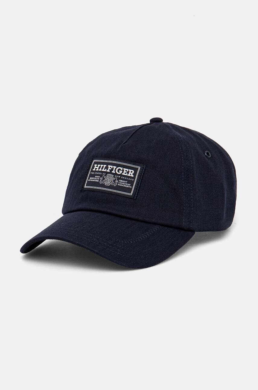 Levně Kšiltovka Tommy Hilfiger tmavomodrá barva, s aplikací, AM0AM12890