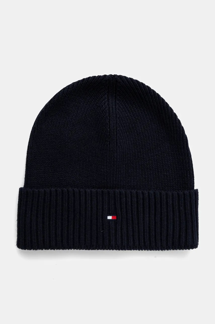 Шапка и перчатки с примесью кашемира Tommy Hilfiger цвет синий AM0AM12938 Шапка и перчатки с примесью кашемира Tommy Hilfiger цвет синий AM0AM12938