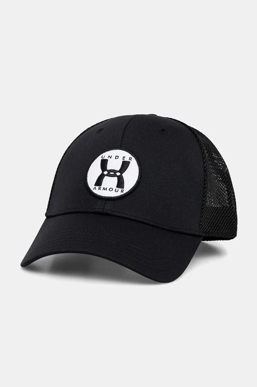Under Armour sapca culoarea negru, cu imprimeu, 1383441 Under Armour sapca culoarea negru, cu imprimeu, 1383441