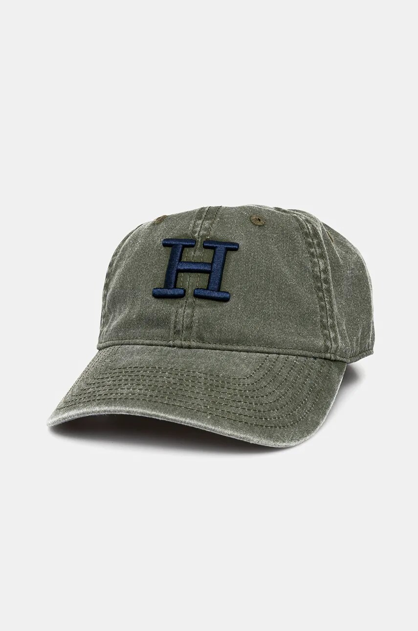Hackett London șapcă de baseball din bumbac culoarea verde, cu imprimeu, HM042595