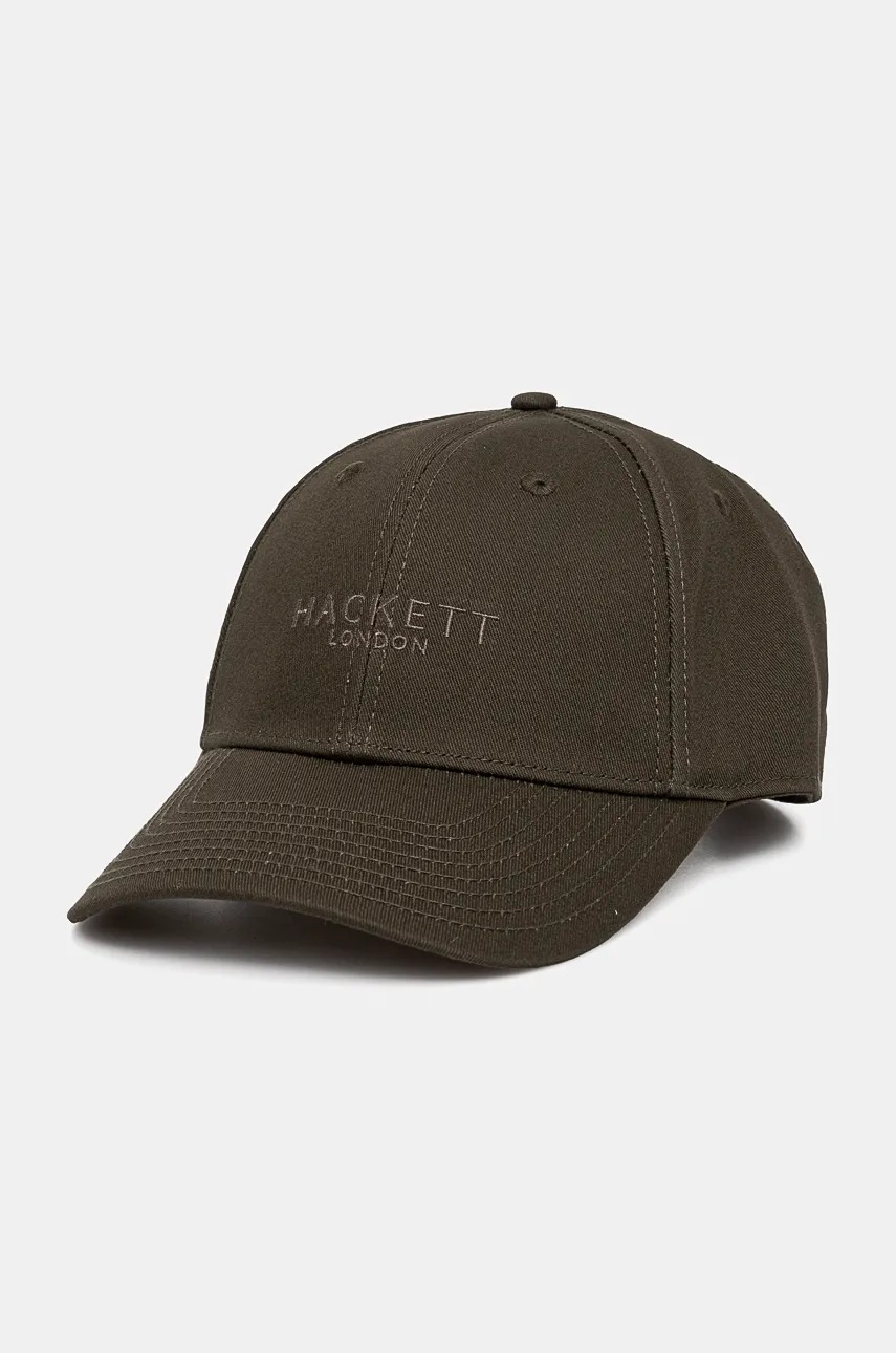 Hackett London șapcă de baseball din bumbac culoarea verde, cu imprimeu, HM042600