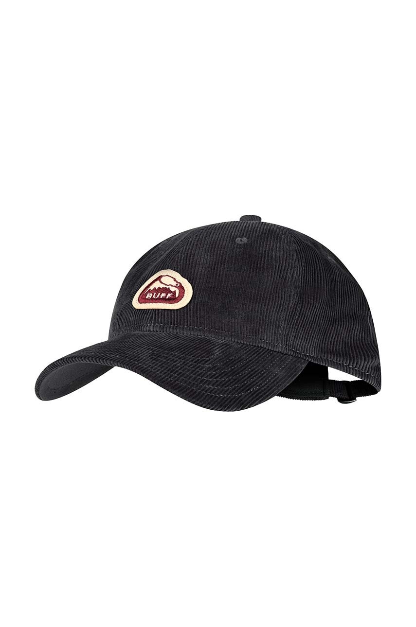 

Шапка с козирка Buff Baseball в сиво с апликация 125355, Сив