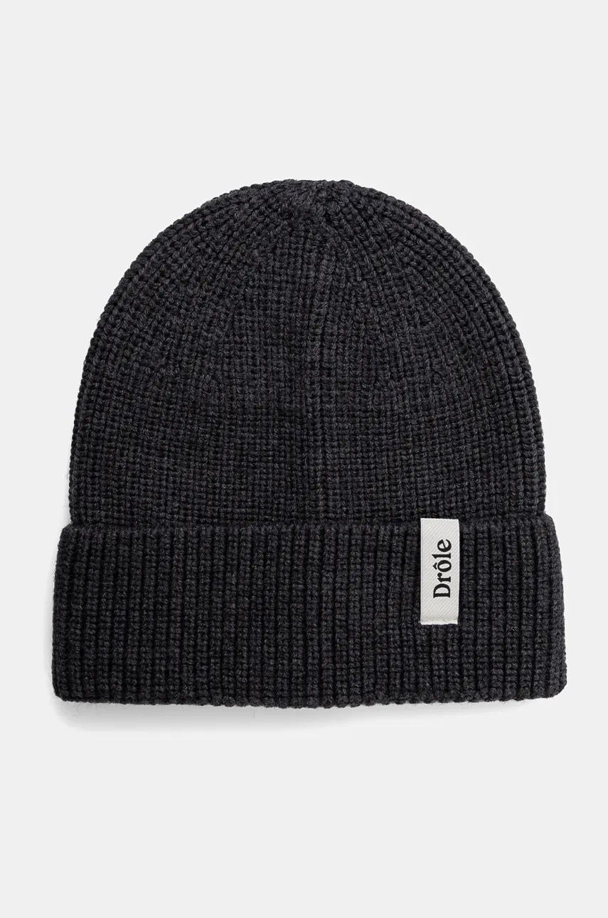 Drôle de Monsieur caciula de lana Le Bonnet DrUle culoarea gri, de lana, E.BN100.WO007.DGR Le Bonnet DrUle Drôle de Monsieur caciula de lana Le Bonnet DrUle culoarea gri, de lana, E.BN100.WO007.DGR Le Bonnet DrUle