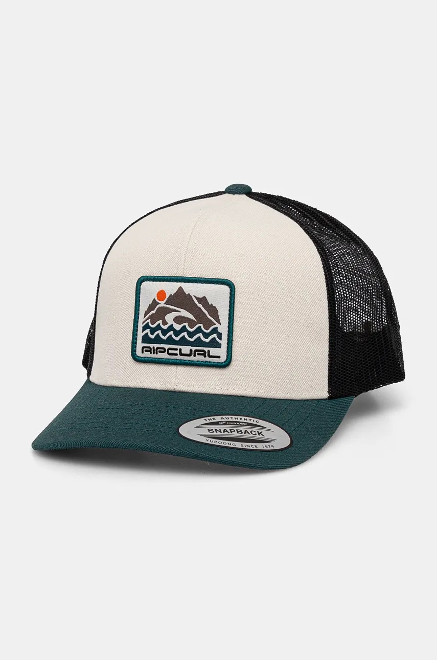 

Шапка с козирка Rip Curl в зелено с десен 1FMMHE, Зелен