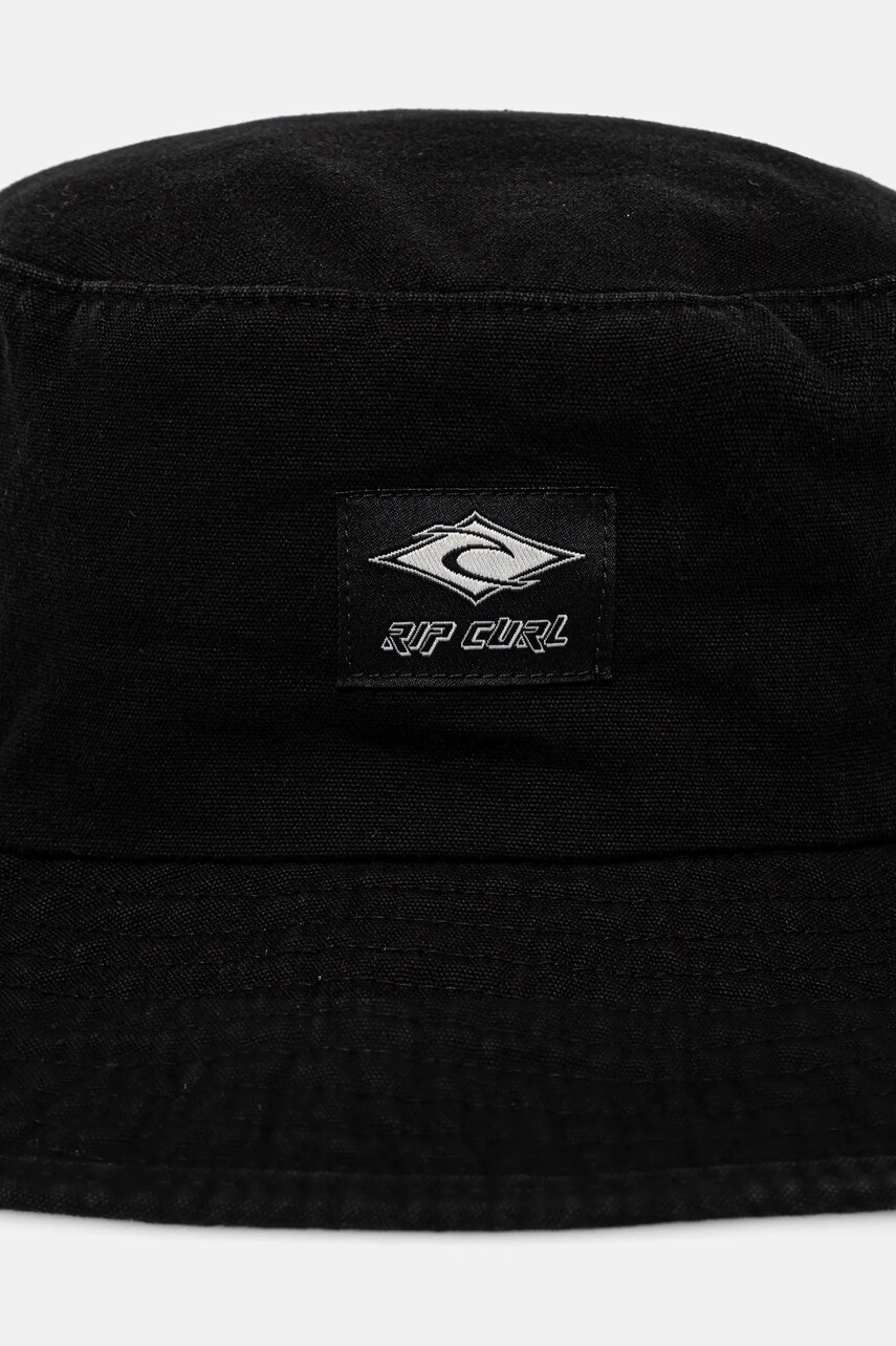Шляпа из хлопка Rip Curl цвет чёрный хлопковая 1GBMHE Шляпа из хлопка Rip Curl цвет чёрный хлопковая 1GBMHE