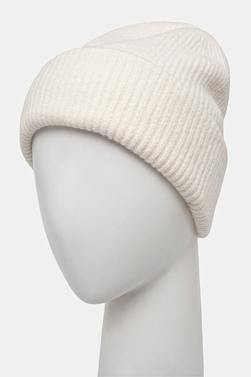 Σκούφος Abercrombie & Fitch χρώμα: μπεζ, KI112-4145 φωτογραφία